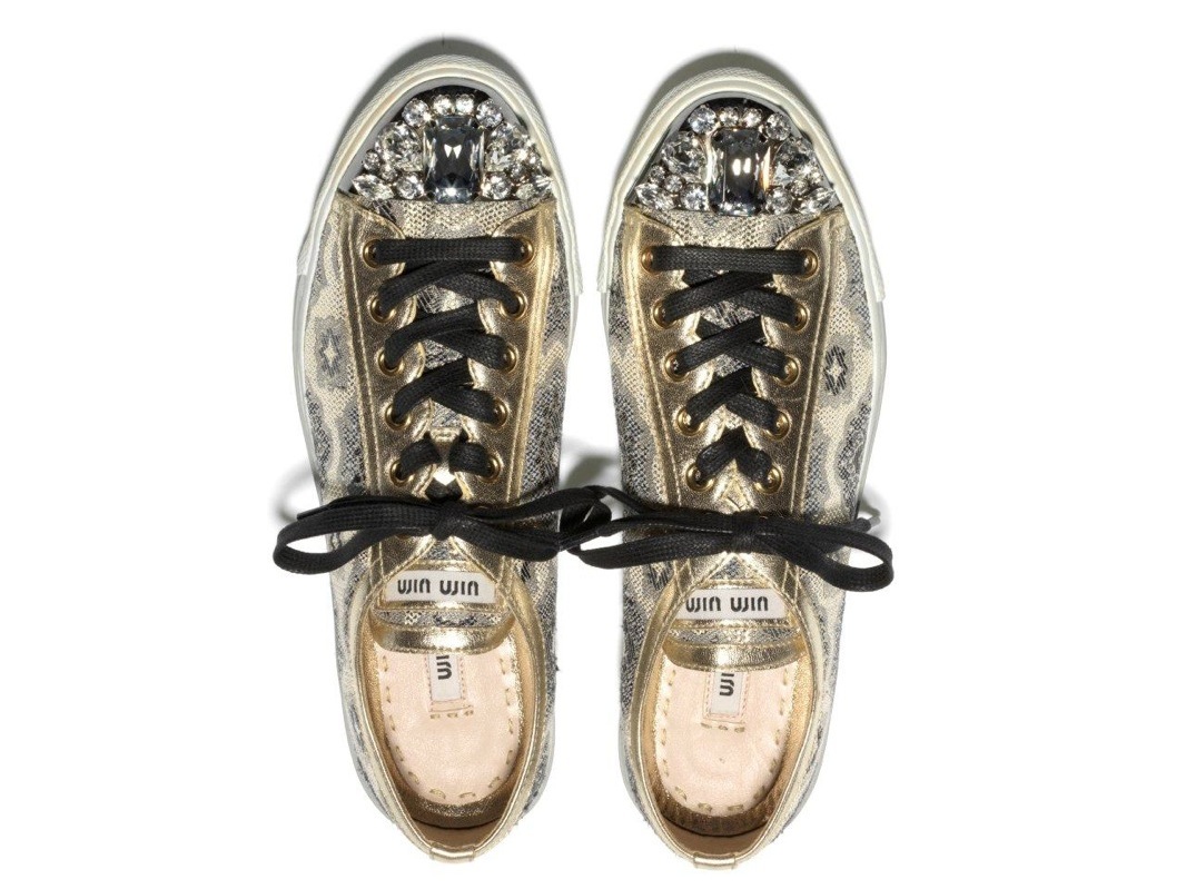 miu miu shearling sneakers